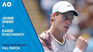 Jannik Sinner v Karen Khachanov Full Match | Australian Open 2024 Fourth Round