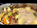 今天一鸭两吃：姜芽炒鸭片、薏米冬瓜煲鸭架｜cook｜chinesefood｜家常菜