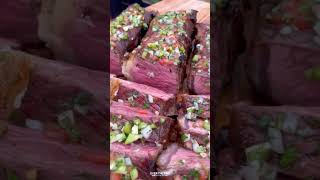 Brazilian Steaks with Habanero Chimichurri | Over The Fire Cooking by Derek Wolf