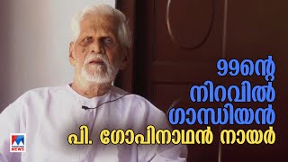 തൂവെള്ള ഖദര്‍പോലെ കറയില്ലാത്ത ഗാന്ധിയൻ; തൊണ്ണൂറ്റിയൊന്‍പതാം പിറന്നാള്‍ | Gandhian P. Gopinathan Nair