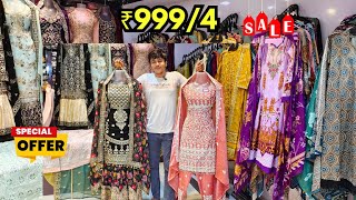 1+1 OFFER Pakistani Suits Dhamaka OFFER | Readymade Dresses Collection Hyderabad market