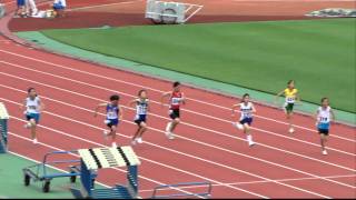 平成23年度　明石市中学総体　1年女子100m予選9組