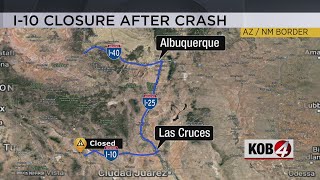 NMDOT: WB I-10 could be closed for days after major crash