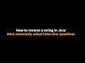 How to reverse a String  in JAVA | Java Program to reverse a String | Falcon Geeks