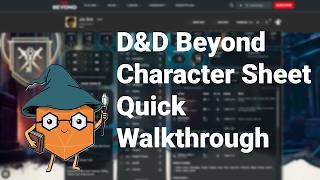 D&D Beyond Character Sheet Quick Walkthrough