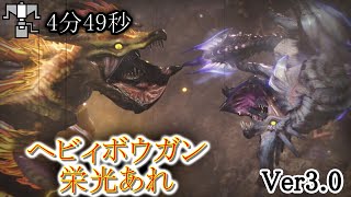 【MHRise】百竜ノ淵源ナルハタタヒメ　ヘビィボウガン4分49秒