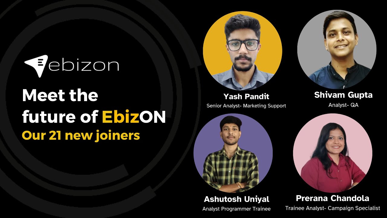 Ebizon Welcomes New Joiners I Ebizonfamily Newjoiners Technology