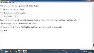 Java Fundamentals