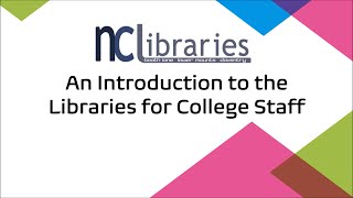 Northampton College Libraries Staff Induction Video