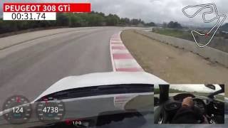 Peugeot 308 GTi / Vuelta rápida Circuito de Castellolí / Comparativa \