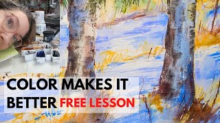 Paint a Sunny Little Watercolor Snow Scene, Free Painting Lesson with Angela Fehr