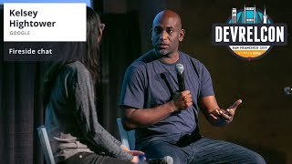 Kelsey Hightower fireside chat at DevRelCon San Francisco