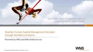 NewGen Human Capital Management Decoded through Workforce Analytics