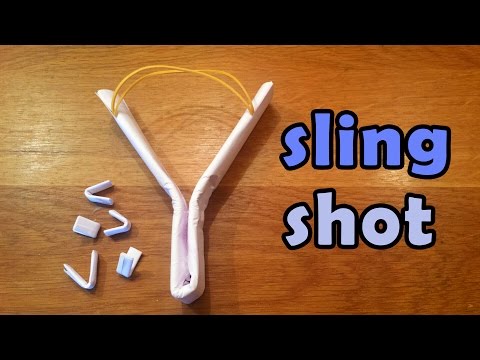 How To Make a Simple Strong Paper Slingshot - Paper Ninja Weapons How To Make a Simple Strong Paper Slingshot - Paper Ninja Weapons