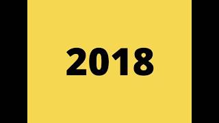 Yellow and Black Square - Happy New Year 2018 wishes GIF - HD Quality