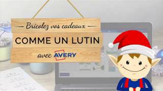 Bricolages-cadeaux d’Avery - Étiquette de cadeau avec une carte d’affaire