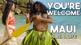 Maui's You're Welcome from Disney's Moana/Vaiana | Official WWL "In Real Life" music video