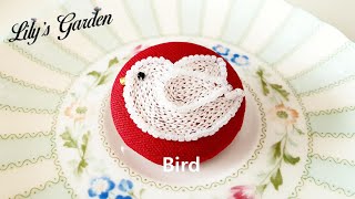 나홀로 프랑스자수 no. 40 새 브로치(Bird brooch) embroidery, 체인스티치, 프랑스자수 브로치