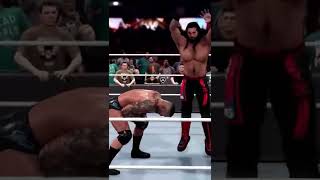 WWE 2K22 Randy Ortan Finisher Rko Outta Nowhere To Seth Rollins #shorts #viral #2k #wweraw