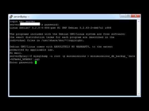 MySQL exporting and importing with command line MySQL exporting and importing with command line