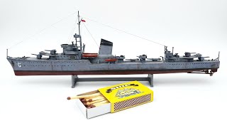 1/400 ORP Grom Polish Destroyer scale model ship