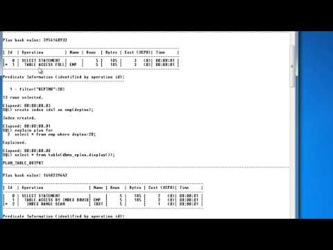 SQL: Explain Plan for knowing the Query performance SQL: Explain Plan for knowing the Query performance