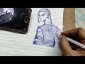 how to draw mikey and draken with a pen from tokyo revengers easily. ball pen sketch day 30