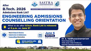 ADMISSIONS 2026: ENGINEERING COUNSELLING ORIENTATION