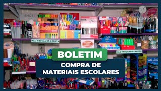 É HORA DE IR ÀS COMPRAS DO MATERIAL ESCOLAR DA CRIANÇADA.