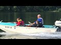 boston whaler 13 1968 40hp evinrude big twin running on the susquehanna river