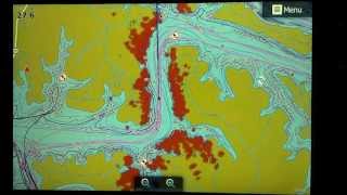 Lowrance HDS-12,4g radar, chart, with point-1 calibrated properly