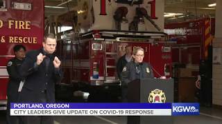 Live: Portland Mayor Ted Wheeler, other city leaders give updates on COVID-19 response