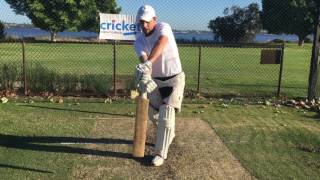 Cricket Batting Basics: Hitting with an angled bat