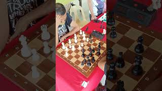 Queen versus Queen endgame in Rapid Chess Tournament between Nick Morales versus Edmer Estabaya