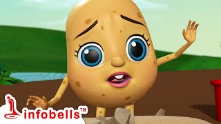 ఆలూ పాప ఎందుకు ఏడుస్తోంది - Aloo baby crying | Telugu Rhymes \u0026 Cartoons | Infobells #telugucartoons