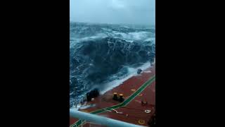 Ship Sailing in Rough Weather | Rough Weather at Sea | Huge Waves Very Rough Sea #shorts