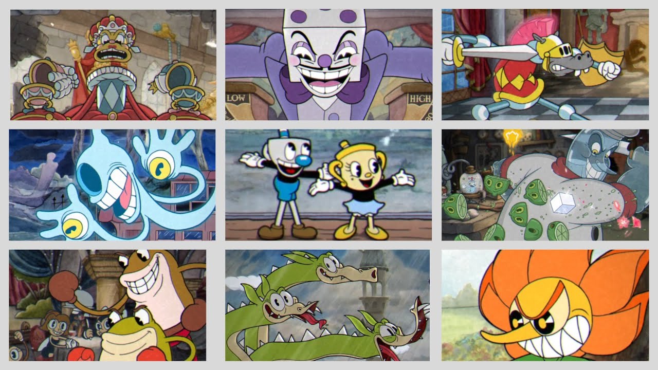 Cuphead - All Bosses & DLC (Co-op) - YouTube