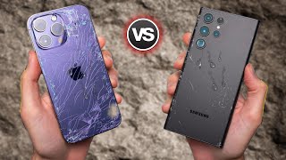 iPhone 14 Pro Max Vs Samsung Galaxy S22 Ultra drop Test | Comparison