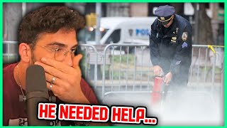 Man sets himself on fire outside Trump trial | Hasanabi Reacts to NBC News