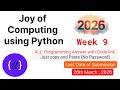 NPTEL Joy of Computing Using Python Week 9 🔥 All Programming Solutions + Code Link (2026)