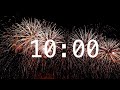 10 Minute Countdown Timer with Alarm | Relaxing Music | Fireworks Timer