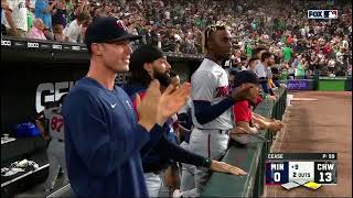 Luis Arraez breaks up Dylan Cease’s no-hit bid with one out remaining!