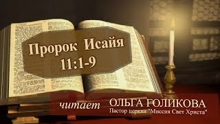 Место из Библии. Наши провозглашения. Пророк Исайя 11:1-9