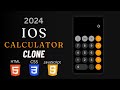 Build an iOS (IPhone) Calculator with HTML, CSS & JavaScript | Web Development Tutorials