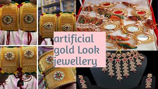 artificial gold Look jewellery #oder 9024788460 #rajputijewellery #onlineshopping