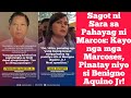 Sagot ni Sara sa Pahayag ni Marcos: Kayo nga mga Marcoses, Pinatay niyo si Benigno Aquino Jr!