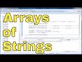 Java Tutorial - 14 - Arrays of Strings