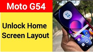 How to unlock home screen layout, Moto G54 5G me home screen layout is locked kaise hataye