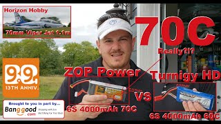 ZOP 6S 4000mAh 70C vs Turnigy Heavy Duty - Horizon Hobby - Viper Jet 1.1m