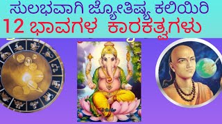 Learn Astrology. ಜ್ಯೋತಿಷ್ಯ ಶಾಸ್ತ್ರದಲ್ಲಿ 12 ಭಾವಗಳ ಕಾರಕತ್ವಗಳು. #astrology #horoscope #numerology